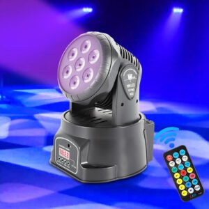 Cabeza Movil Led Wash 7x10W con mando a distancia