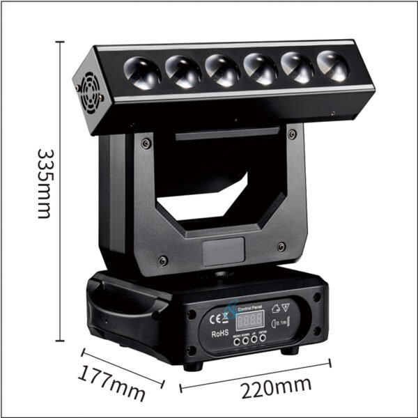 Luz de Escenario 6x20W LED RGBW