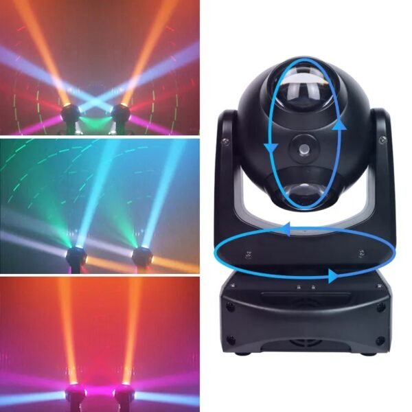 Luces LED estroboscópicas con cabezal móvil de 100W - Imagen 2