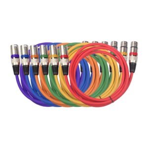 Pack 6 Cables DMX Macho-Hembra 1.5m