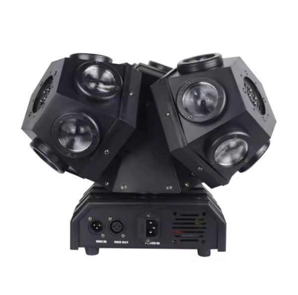 Cabeza Móvil de tres Cabezas 18x10W + Laser RGB - Imagen 3