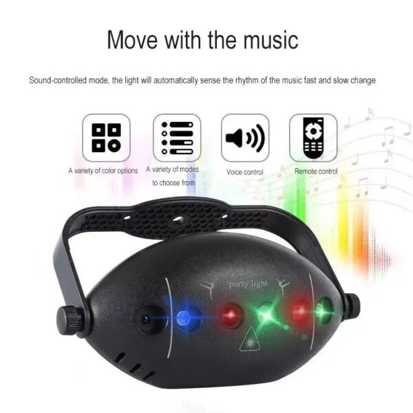 Mini Laser de discoteca rgb con mnado a distancia - Imagen 5