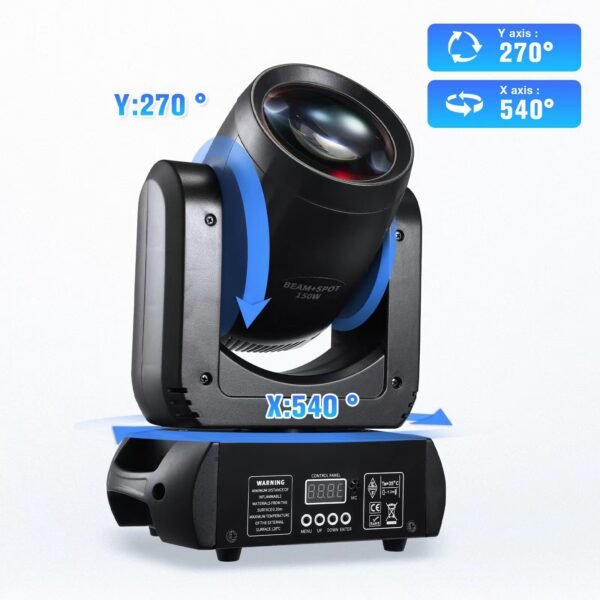 Cabeza Móvil Beam + Spot 150W Pro Iluminación y Sonido - Imagen 3