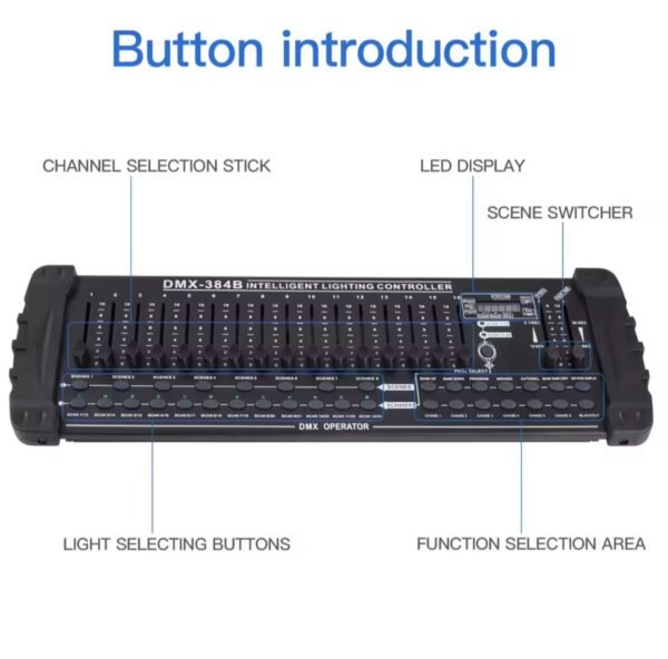 Mesa DMX512 de 384 Canales – Pro Iluminación y Sonido - Imagen 2