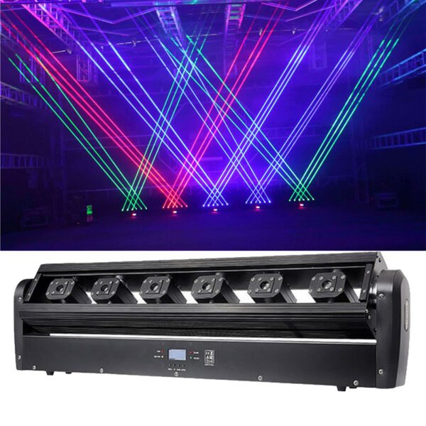 Barra Laser 6x500mw RGB 3 en 1 Pro Iluminación y Sonido - Imagen 4