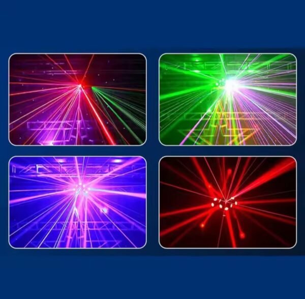 Cabeza Móvil de tres Cabezas 18x10W + Laser RGB - Imagen 5