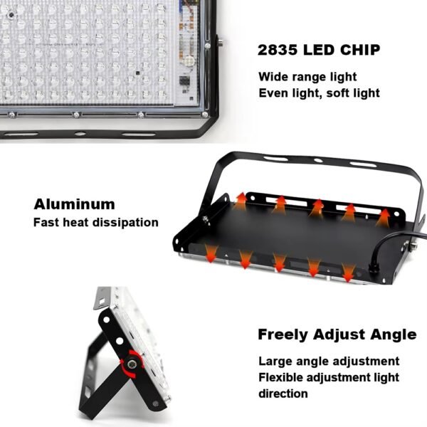Foco Led 100W Luz Ultravioleta Luz negra - Imagen 4