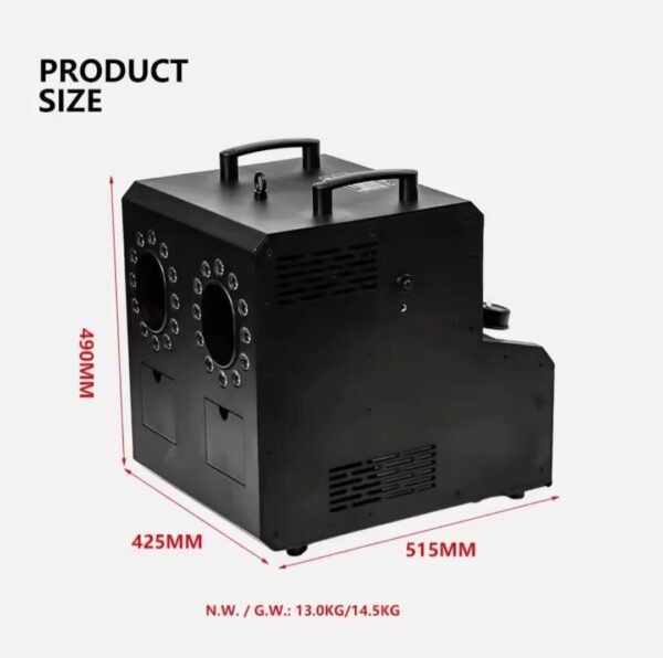 Máquina de Humo y Burbujas 1500W LED RGB con Control Remoto – Pro Iluminación y Sonido - Imagen 5