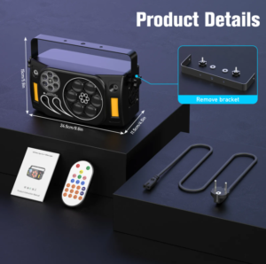 Luces de Escenario 80W 6 en 1 con Efecto Ojo de Abeja – Pro Iluminación y Sonido