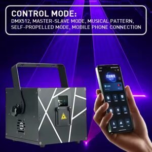 Proyector Laser 3W RGB + Animación 3D (Bluetooth) Pro Iluminación