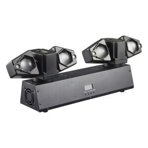 Cabeza Móvil Doble Escáner Beam LED con Láser y Strobo